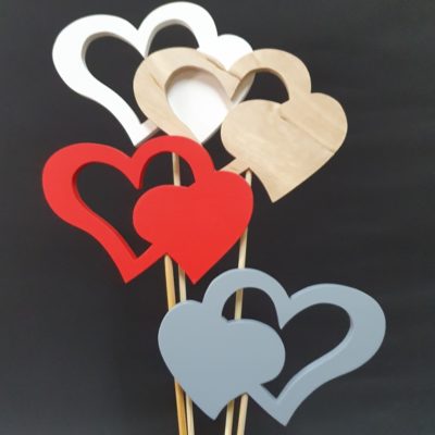 Kolorowe serca na piku