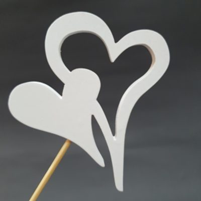 Białe serce na piku