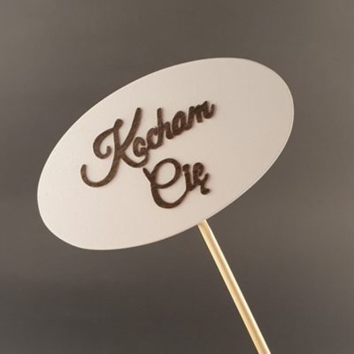 Tabliczka na piku z napisem: Kocham Cię